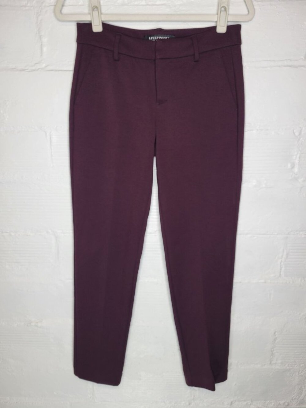 Liverpool Women's Size 0 Pants Kelsey Trouser Aubergine
